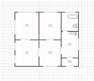 Дом 61м², 1-этажный, участок 5 сот.