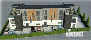 Таунхаус 155м², 3-этажный, участок 2 сот.