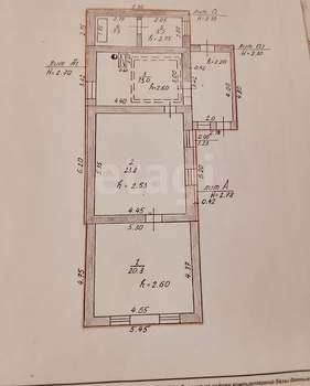 Дом 65м², 1-этажный, участок 7 сот.