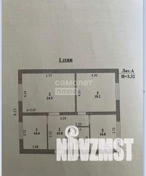 Дом 80м², 1-этажный, участок 10 сот.