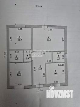 Дом 84м², 1-этажный, участок 10 сот.