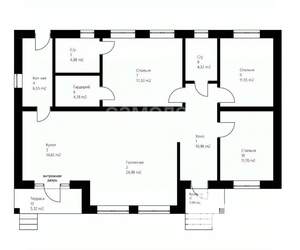 Дом 113м², 1-этажный, участок 12 сот.