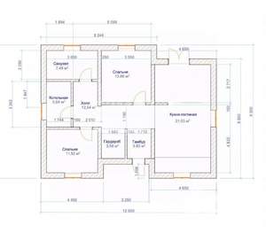 Дом 95м², 1-этажный, участок 10 сот.