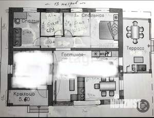 Дом 120м², 1-этажный, участок 11 сот.