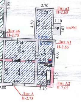 Дом 53м², 1-этажный, участок 9 сот.