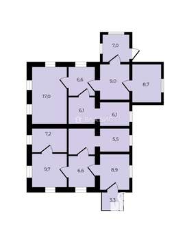 Дом 97м², 1-этажный, участок 10 сот.