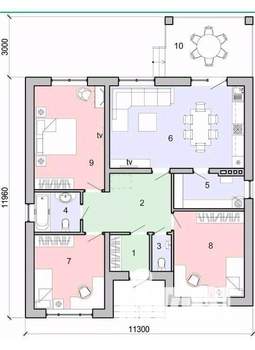 Дача 109м&sup2;, 1-этажный, участок 10 сот.  