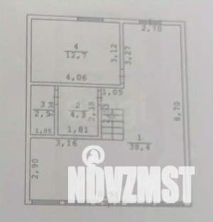 Дом 95м&sup2;, 2-этажный, участок 4 сот.  