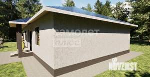 Дом 105м&sup2;, 1-этажный, участок 1 сот.  