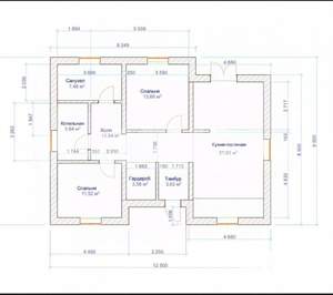 Коттедж 95м², 1-этажный, участок 10 сот.  