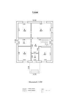 Коттедж 169м&sup2;, 2-этажный, участок 12 сот.  