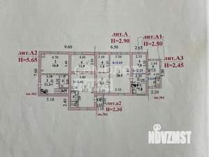 Коттедж 187м², 2-этажный, участок 9 сот.  
