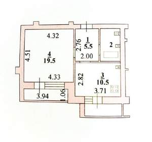 Дом 51м&sup2;, 1-этажный, участок 9 сот.  