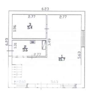Дача 65м², 2-этажный, участок 5 сот.  