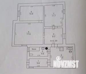 Дом 76м&sup2;, 1-этажный, участок 3 сот.  