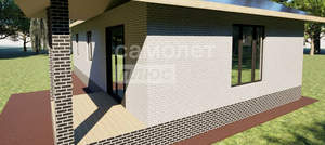 Дом 92м&sup2;, 1-этажный, участок 1 сот.  