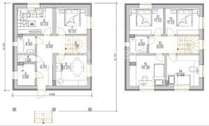 Дом 150м&sup2;, 3-этажный, участок 4 сот.  
