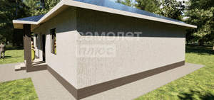 Дом 105м&sup2;, 1-этажный, участок 1 сот.  