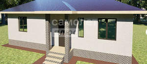 Дом 92м&sup2;, 1-этажный, участок 1 сот.  