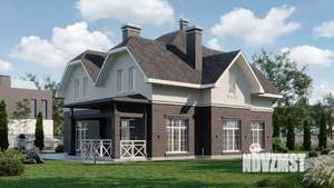 Коттедж 196м&sup2;, 2-этажный, участок 2 сот.  