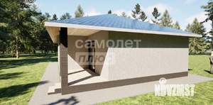 Дом 105м&sup2;, 1-этажный, участок 1 сот.  