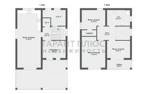 Коттедж 122м&sup2;, 2-этажный, участок 8 сот.  