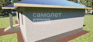 Дом 92м&sup2;, 1-этажный, участок 1 сот.  