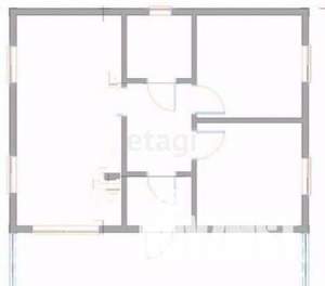 Дом 50м&sup2;, 1-этажный, участок 4 сот.  