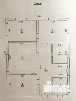 Дом 290м&sup2;, 2-этажный, участок 15 сот.  