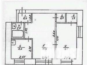 Дом 53м², 1-этажный, участок 4 сот.  
