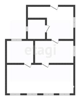 Дом 75м², 1-этажный, участок 5 сот.  