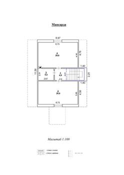 Коттедж 169м&sup2;, 2-этажный, участок 12 сот.  