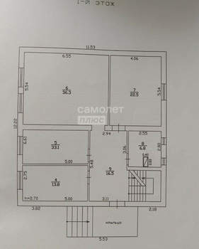 Дом 261м&sup2;, 3-этажный, участок 7 сот.  