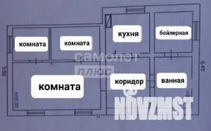 Дом 57м², 1-этажный, участок 3 сот.  