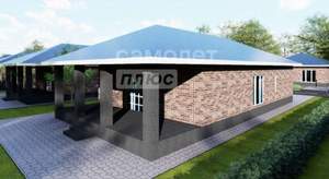 Дом 131м&sup2;, 1-этажный, участок 6 сот.  