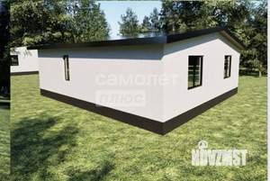 Коттедж 60м&sup2;, 1-этажный, участок 10 сот.  