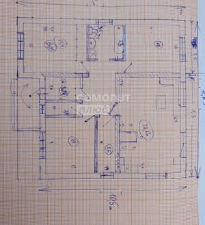 Дом 105м&sup2;, 1-этажный, участок 6 сот.  
