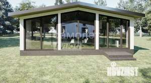 Коттедж 60м&sup2;, 1-этажный, участок 10 сот.  