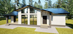 Дом 113м&sup2;, 1-этажный, участок 1 сот.  