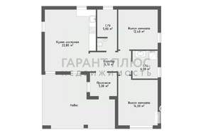 Дом 85м&sup2;, 1-этажный, участок 8 сот.  