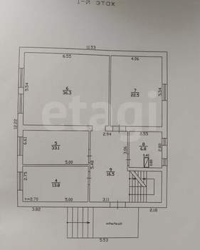 Дом 261м&sup2;, 3-этажный, участок 7 сот.  