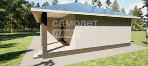 Дом 105м&sup2;, 1-этажный, участок 1 сот.  