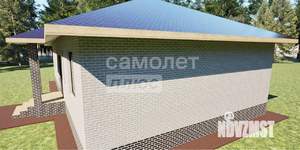 Дом 92м&sup2;, 1-этажный, участок 1 сот.  