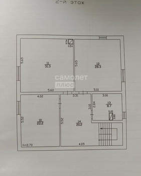 Дом 261м&sup2;, 3-этажный, участок 7 сот.  