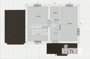 Дом 60м², 1-этажный, участок 12 сот.  