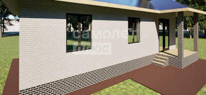 Дом 92м&sup2;, 1-этажный, участок 1 сот.  