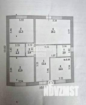 Дом 84м&sup2;, 1-этажный, участок 10 сот.  