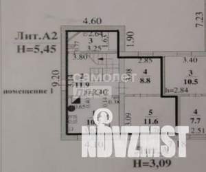 Дом 97м&sup2;, 2-этажный, участок 5 сот.  