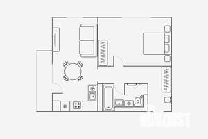 2-к квартира, на длительный срок, 53м2, 15/19 этаж