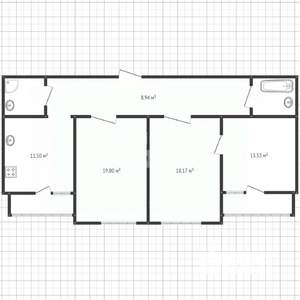 3-к квартира, на длительный срок, 91м2, 13/20 этаж